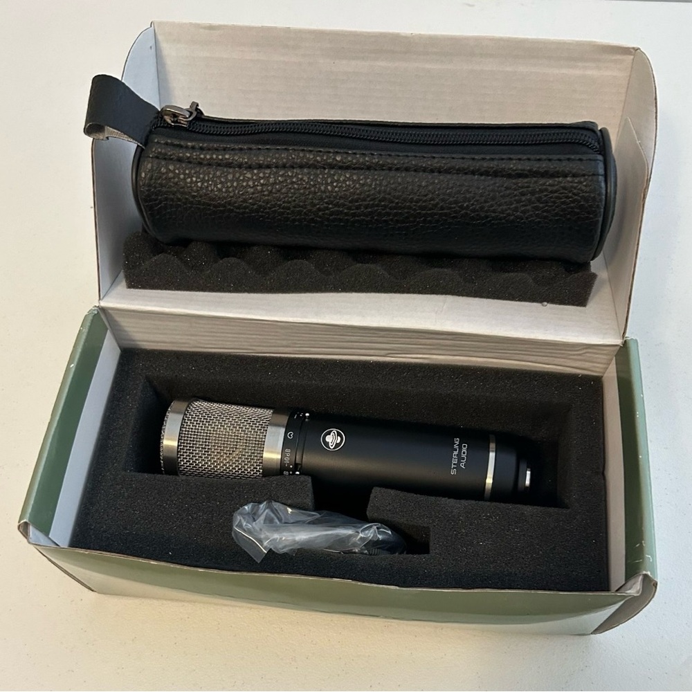 Black and Silver Digital Voice Recorder with Case